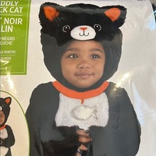 New Toddler 12-24 Month Cuddly Black Cat Costume