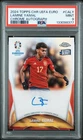 2024 TOPPS CHROME UEFA EURO CHROME AUTO #CALY LAMINE YAMAL PSA 9