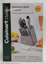 Cuisinart Classic 15pc Stainless Steel Knife ...