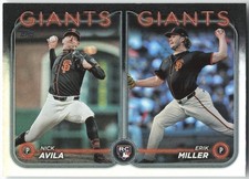 2024 Topps Update #US271 Erik Miller / Nick Avila RCOM Rainbow Foil