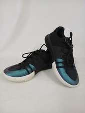 Image of Under Armour Surge 4 Ladies Black Metallic Blue Sneakers Running Trainers UK 5