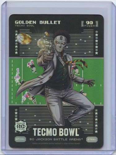 2026 Bo Jackson Battle Arena Tecmo Bowl GOLDEN BULLET Foil STEEL Matthew GOLDEN