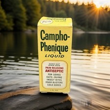 1960 s Vintage Campho-Phenique Liquid 1oz Ful...