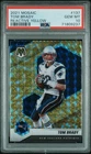 TOM BRADY 2021 Panini Mosaic Reactive Yellow Prizm #137 PSA 10 Gem Mint GOAT