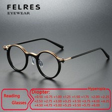 Round Anti Blue Light Reading Glasses Men Women Retro Clear Lens Glasses Frames