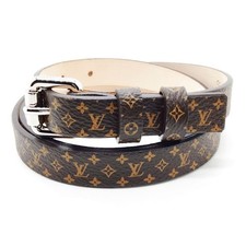 NO TARIFF Louis Vuitton Belt Browns Monogram 3359754