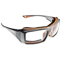 Armourx 6006 Safety Frame Color GREY  with Demo Lenses (NEW) Ready For Rx