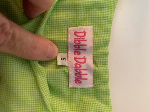 DIBBLE DABBLE smocked Pigs Dress Gir's 5 - Picture 4 of 5