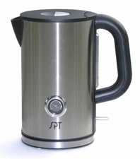 Sunpentown SPT 1.7L Stainless Cordless Electric Kettle w/Temp Display - SK-1717