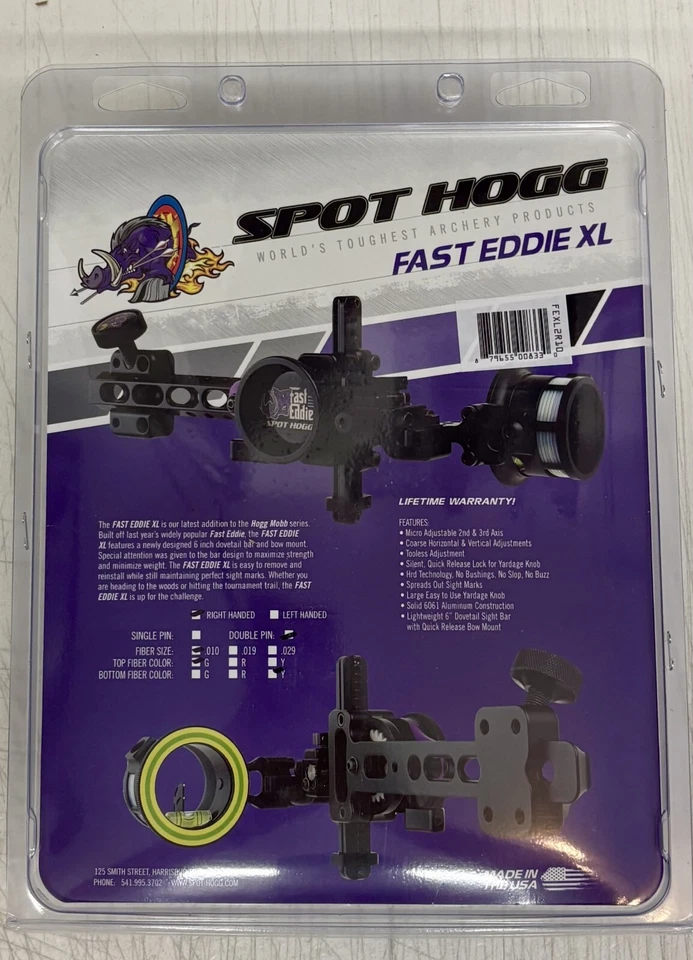 Spot Hogg Fast Eddie XL Double Pin Right Hand .010 Diameter New - Image 2 of 2