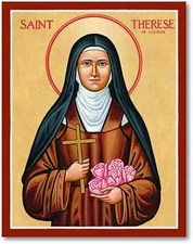 St. Therese of Lisieux Icon Windows Into Heaven Monastery Icons 11"x14" New