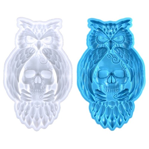 Diy Owl Skull Wall Pendant Ornaments Desktop Decoration Epoxy Silicone