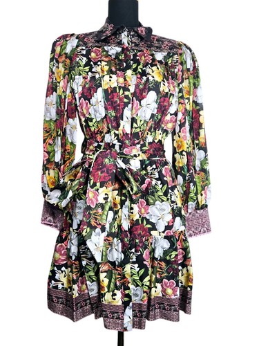 Alice + Olivia Tiffie floral-print mini dress Size 8 - Picture 4 of 14