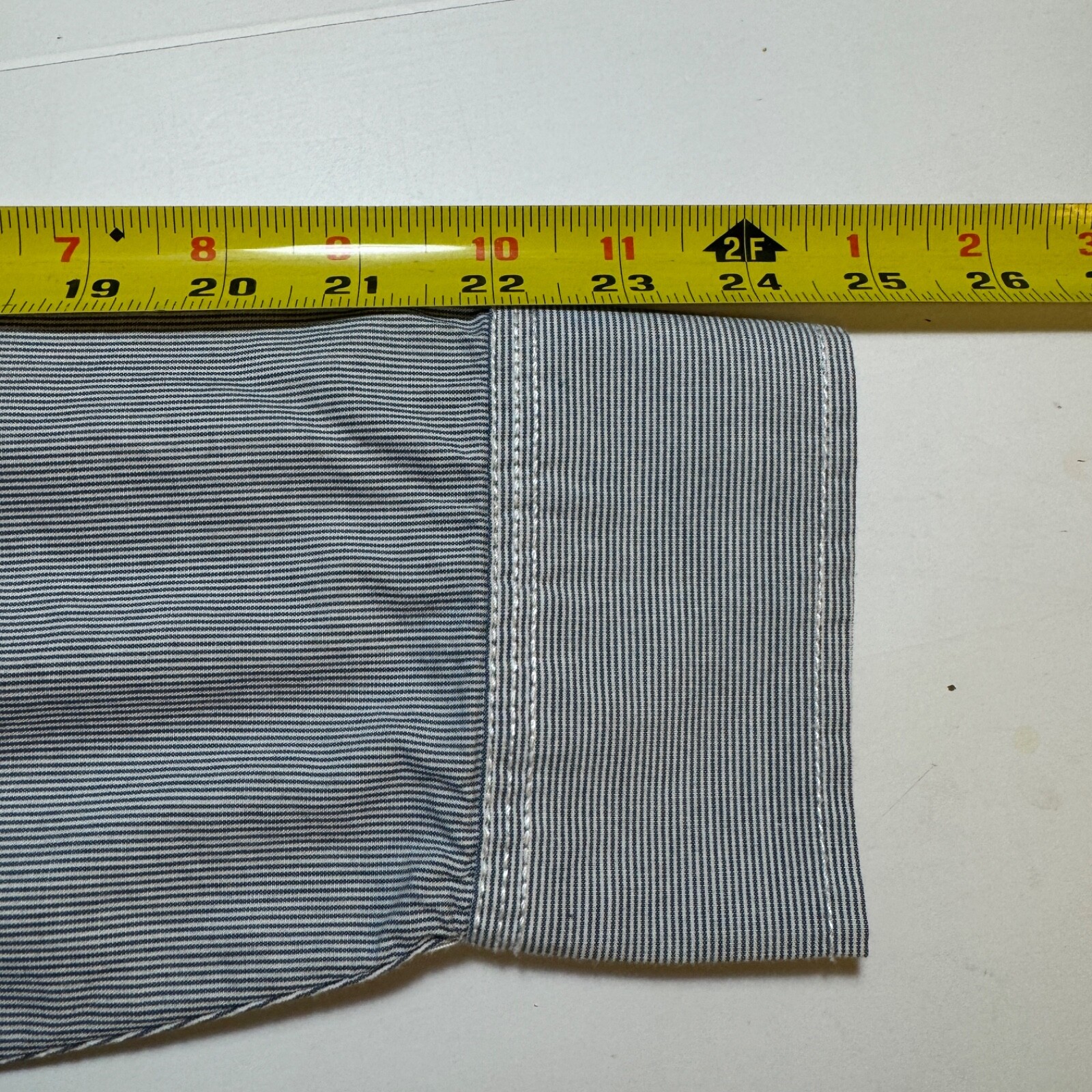 Converse One Star Men's Size M Blue Pinstripe Cotton Long Sleeve Casual Shirt thumbnail 6