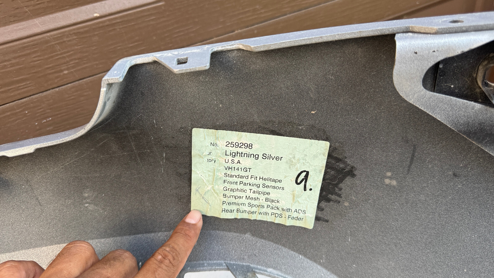 ✅ 2011 2012 ASTON MARTIN DB9 DB-9 FRONT BUMPER COVER OEM W/SENSOR HOLES