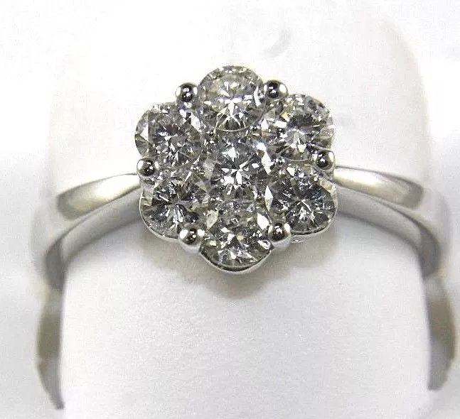 7 stone sale cluster diamond ring