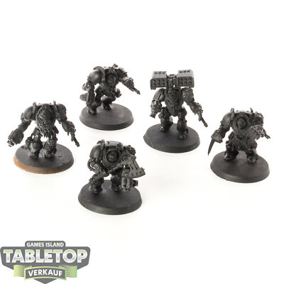 Space Wolves - 5x Wolf Guard Terminators - grundiert