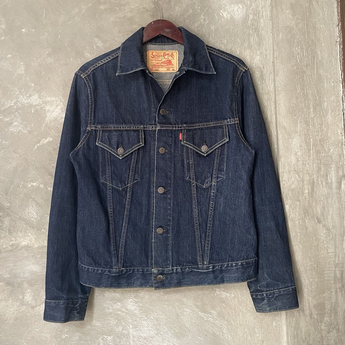 Sugarcane 14.25Oz Denim Trucker Jckt Type 3 Model 1962 Repro Sugarcane 14.25Oz Denim Trucker Jckt Type 3 Model 1962 Repro