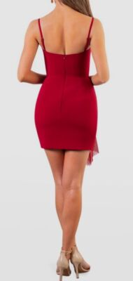 HELSI Sam Chain Mail Detail Minidress in Red at Nordstrom, Size X-Large HELSI Sam Chain Mail Detail Minidress in Red at Nordstrom, Size X-Large