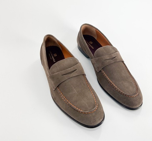 Mocassins Stefano Ricci En Daim Bleu - Taille 11 US / 44 EU, Neufs De Luxe