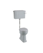 Grey Art deco Edwardian Low Level Toilet