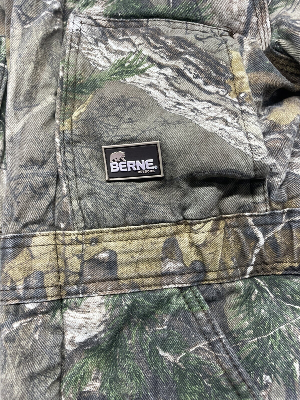 BERNE Apparel Quilted Insulated Realtree Camouflage Hunting Coveralls
