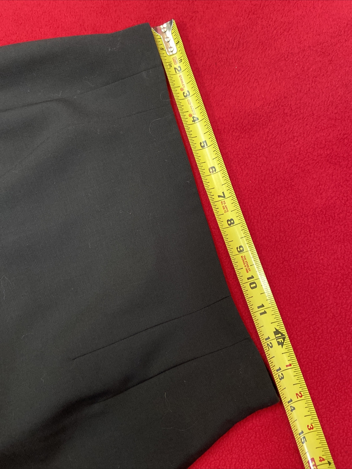 BLACK BASIC Talbots Petite Size 10 Wool knee leng… - image 2