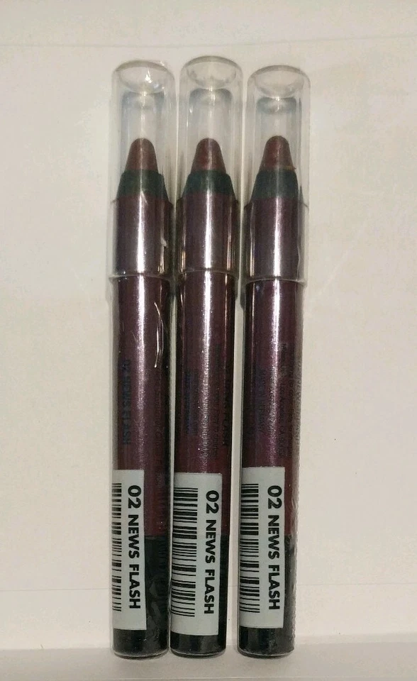  Lápiz labial Milani Lip Flash cobertura completa # 02 News Flash, nuevo lote de 3. Foto 3 de 4