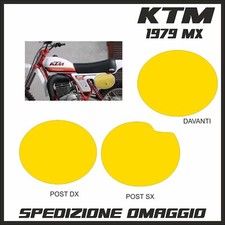 KTM cross 1979  1980  125  250 340 400 420  KIT portanumeri in kristal