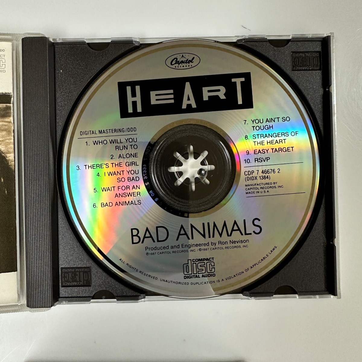 Bad Animals CD Album Heart | eBay