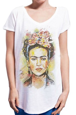Frida Kahlo Acqua 18-30-3 Urban Slub Lady Donna Cotone 100% Fiammato