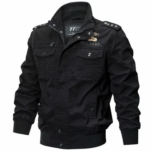 Herren MA-1 Bomber Jacke Militär Cargo Jacke Pilot Flug Mantel Jacken Für Man - Bild 42 von 43