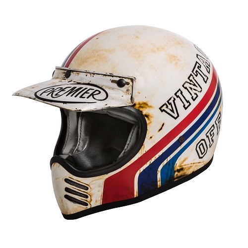 CASCO HELMET INTEGRALE VINTAGE TROPHY MX STYLE 70 BRT 8 BM OPACO PREMIER  SIZE XS | eBay