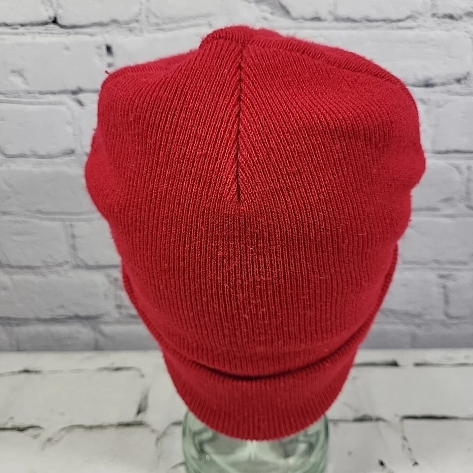 Neff Sombrero Unisex Rojo Gorro Elástico Tejido Enrollable Cálido Invierno Gorra de Esquí Foto 3 de 4