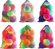 24x36"Sports Ball Mesh Drawstring Bag.Basketball/Soccer/Volleyball Equipment Bag