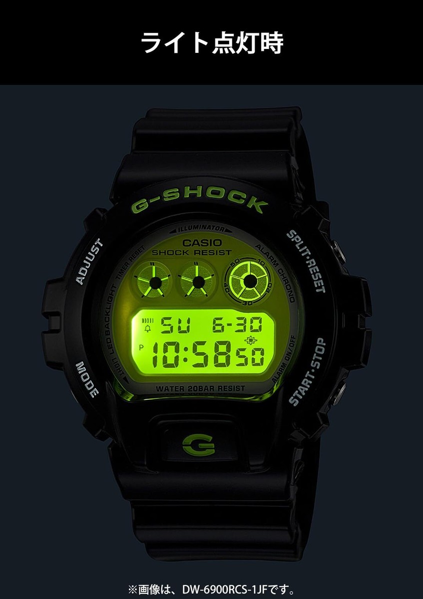 CASIO G-SHOCK DW-6900RCS-1JF CRAZY COLORS 2024 Digital Watch Black