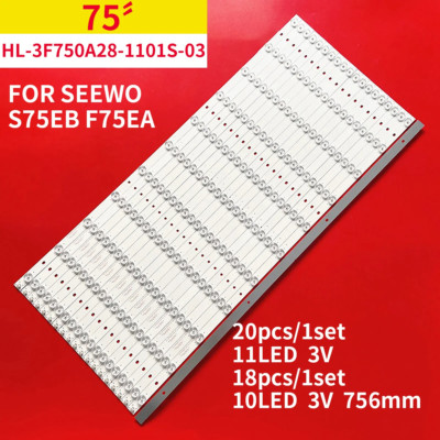 LED Bar(20) for Seewo S75EB F75EA LCD flat panel teaching  HL-3F750A28-1001S-01