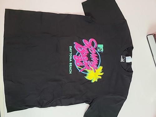 Vintage 1986 MTV Spring Break T-Shirt L Kids 11- 12Collectible Daytona Beach - Picture 4 of 8