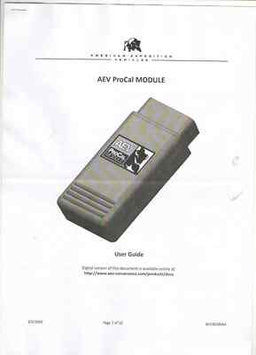 メンテナンス aev procal module jk wrangler AEV Procal For Jeep Wrangler JK 07-18 AEV Procal Module