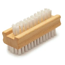 Konex Non-Slip Wooden Two-Sided Hand and Nail Brush. Fingernail Brush for Nail 