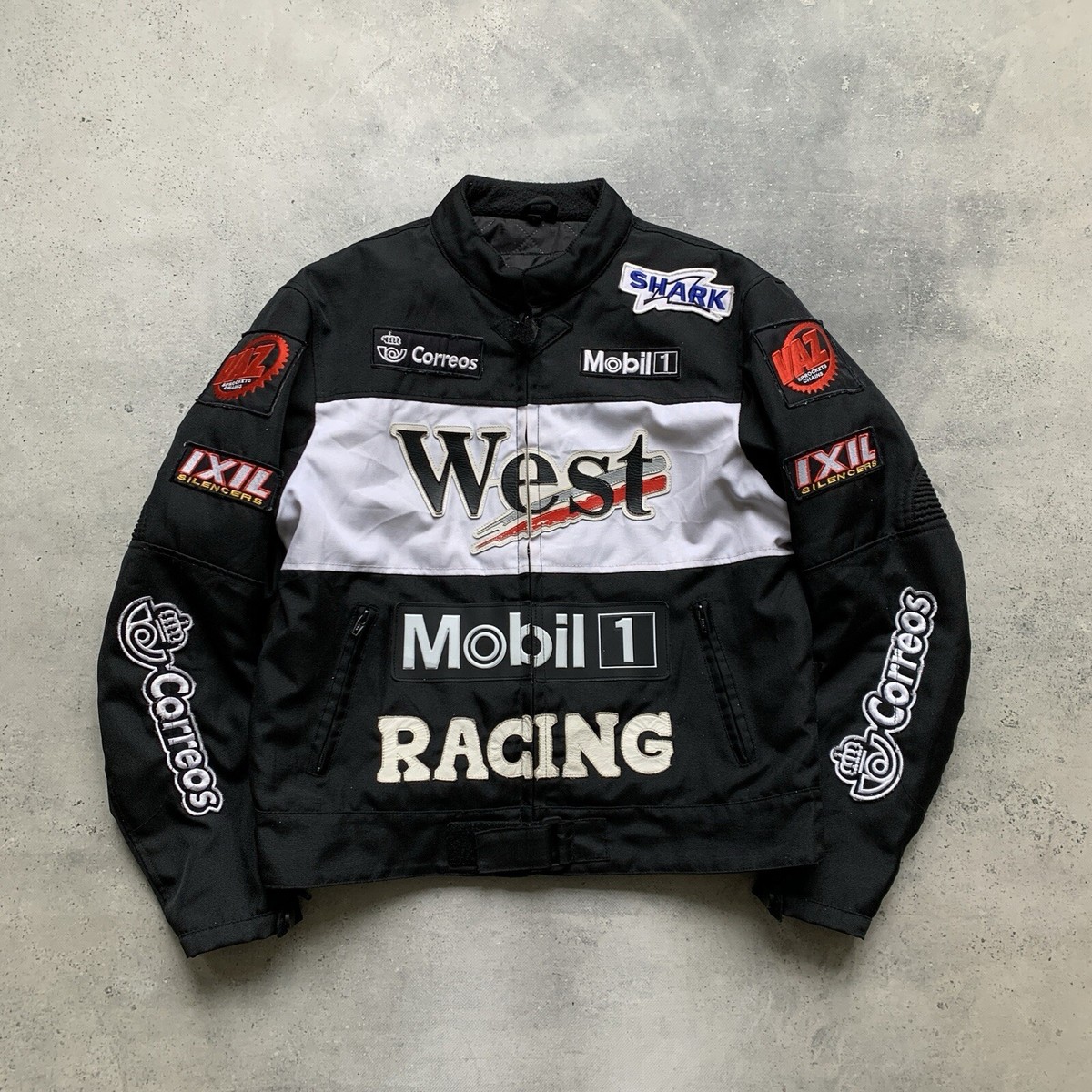VINTAGE WEST MOBIL 1 RACING JACKET MEN'S SIZE L | eBay