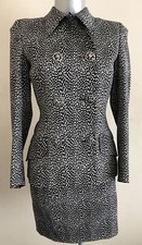 Gianni  Versace 90s Animal  Print Skirt Suit