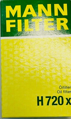 Engine Oil Filter MANN H 720 X with O-rings 