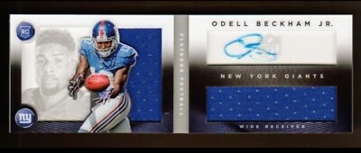 Odell Beckham Rookie RPA Auto Dual Game Patch Baltimore