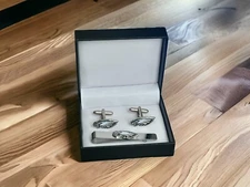 Philadelphia Eagles Cufflinks, Tie Clip, Or Complete Set