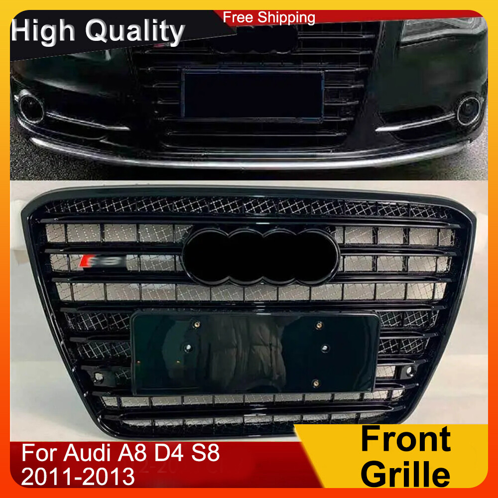 Fits For Audi A8 D4 S8 2011-2013 Front bumper Grille Honeycomb