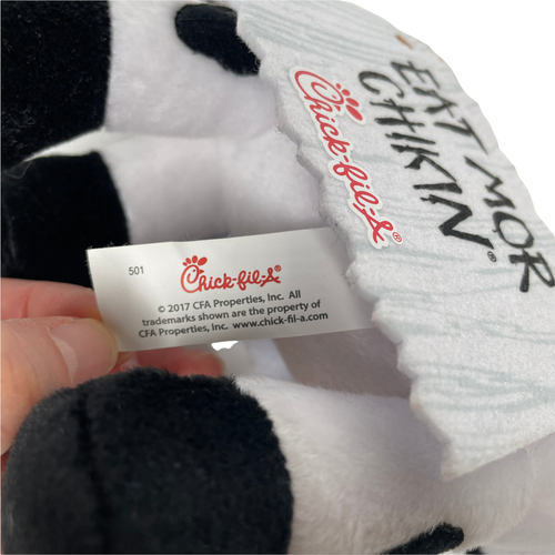 CHICK-FIL-A "EAT MOR CHIKIN" PLÜSCHKUH 7 ZOLL STOFFTIER SPIELZEUG 2017 - Bild 6 von 6