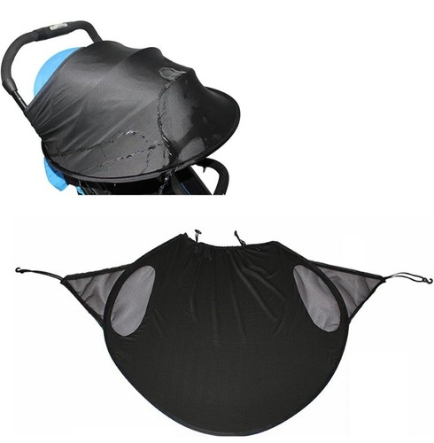 Stroller Cover Easy Installation Windproof Baby Pram Canopy Wear Resistant - Picture 4 of 8