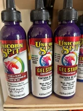 New 3-pack lot Unicorn Spit Gel Stain and Glaze Purple Hill Majesty 4 oz