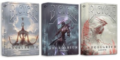 Bicycle Playing Cards - Angelarium (3 Deck Set) - Minor Dent to tuck